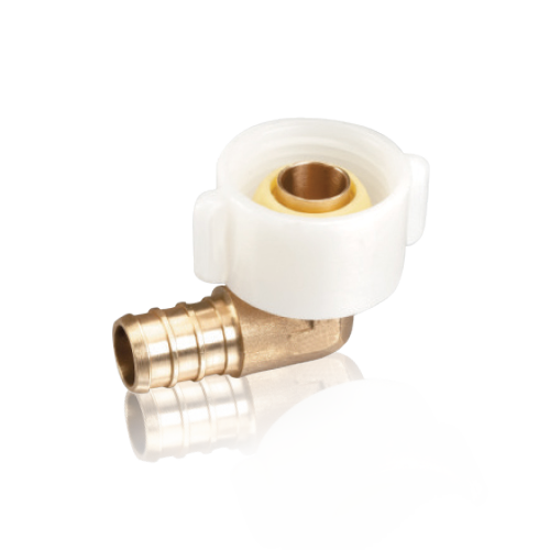 F1807 PEX × NPSM Swivel Elbow with Plastic Nut