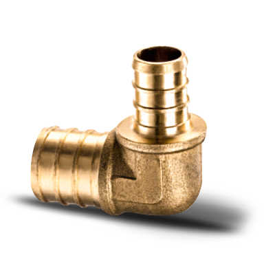  F1807  Lead Free DZR Brass PEX  90° Elbow