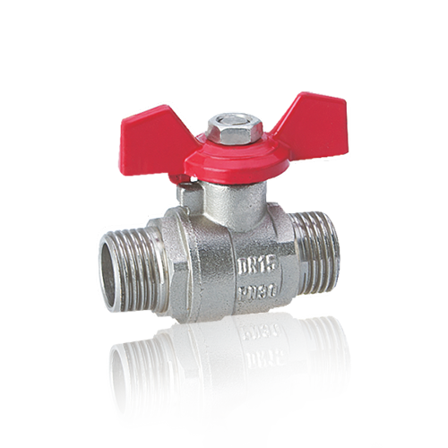 Male Threaded Brass Ball Valve with Aluminium Butterfly Handle ART 60626