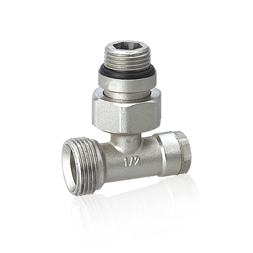 Nickel Plated Brass Lockshield Radiator  Valve Art 90123